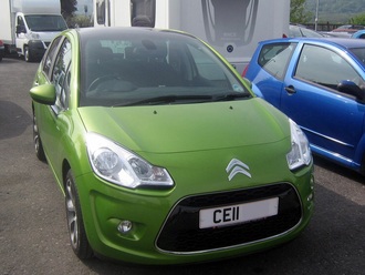 Citroën Car key cover Lime green 